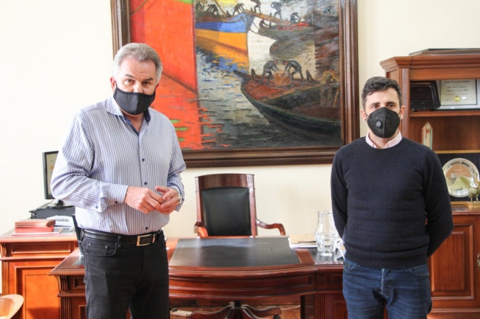 Héctor Gay junto a Salvador Giorgi
