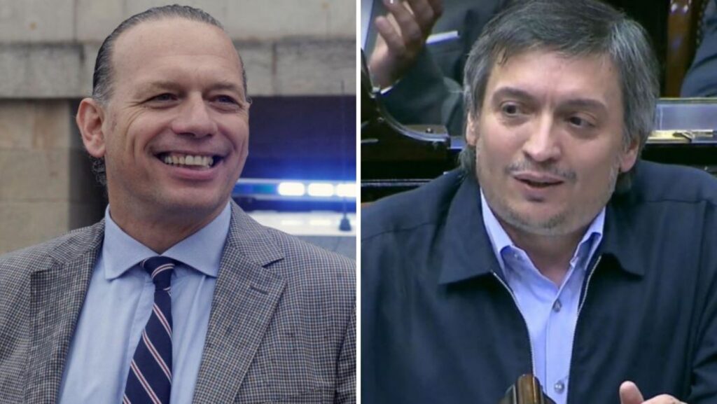Sergio Berni y Máximo Kirchner