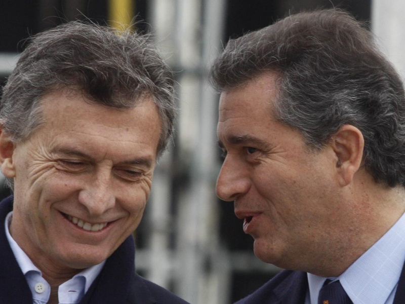 José Luis Etchevere junto a Mauricio Macri
