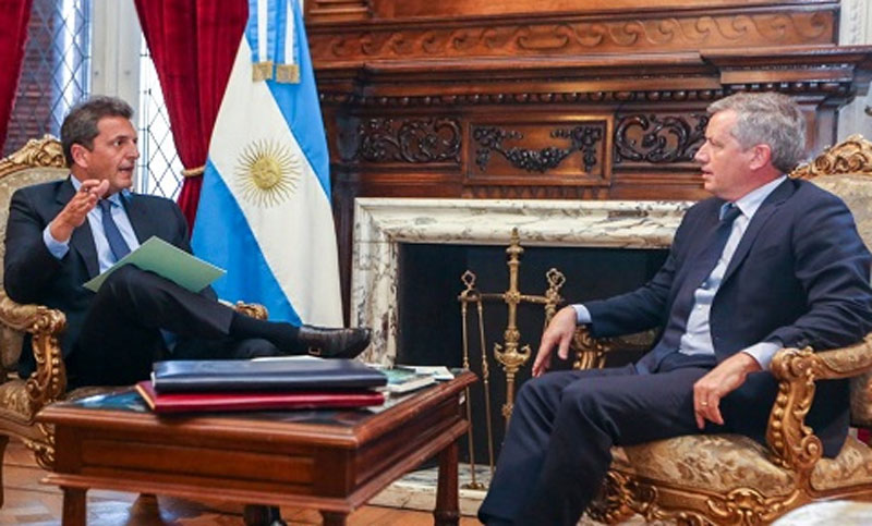 Sergio Massa junto a Emilio Monzó