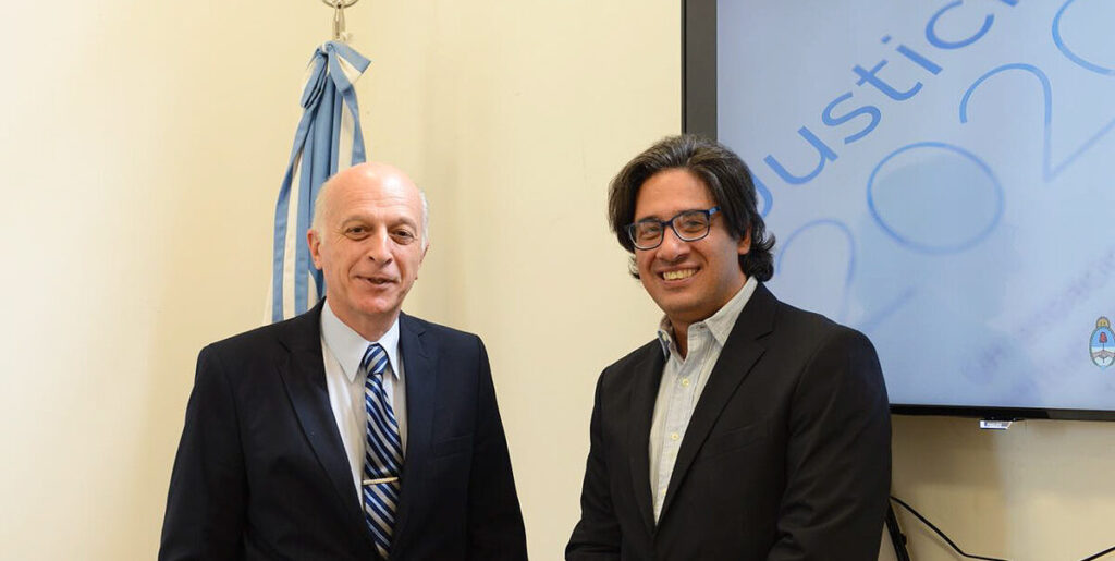 eduardo casal junto a Germán Garavano