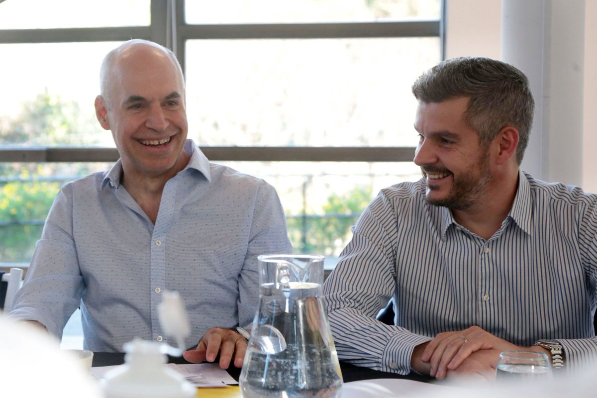 Horacio Rodríguez Larreta junto a Marcos Peña