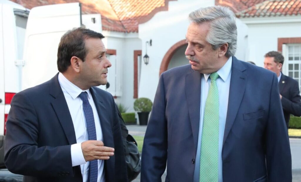 Oscar Herrera Ahuad con Alberto Fernández