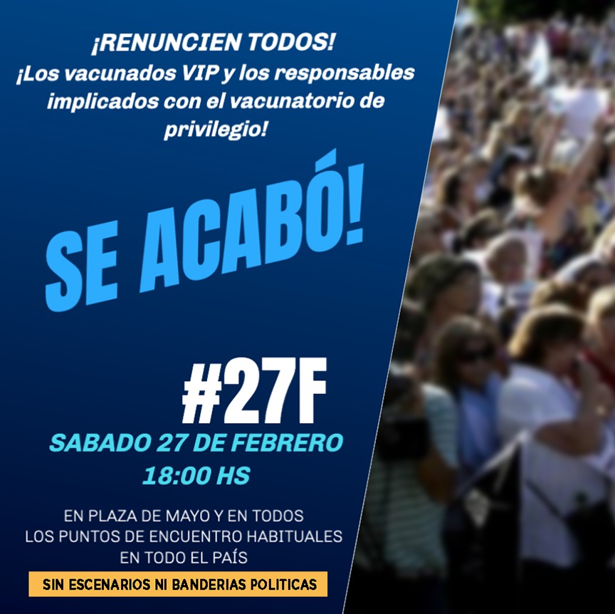 marcha vacunación vip