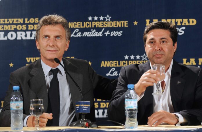 Daniel Angelici con Mauricio Macri