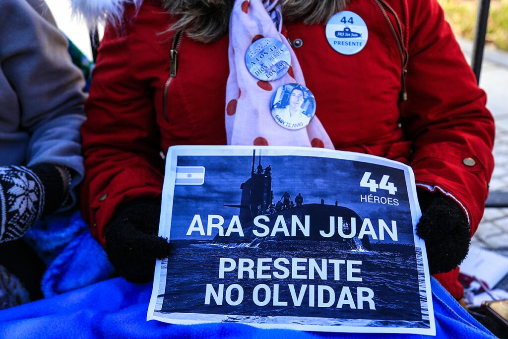 Juntos se opuso a que se proteja el área marítima donde encontraron el ARA San Juan