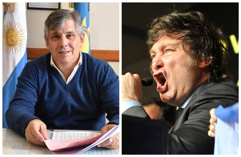 Guillermo Britos y Javier Milei, foto subida por elagora.digital