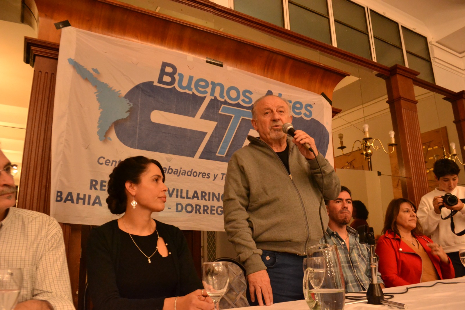 Hugo Yasky visitó Bahía Blanca tras la conformación de la regional de la CTA.