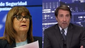 Feinmann pidió a Milei que eche a Bullrich por el ataque policial a una menor durante la marcha contra el veto