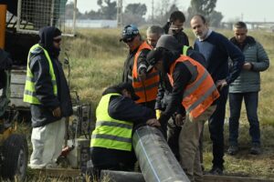 El gobierno de Susbielles avanza con obras clave de agua, infraestructura pluvial y salud en Cerri